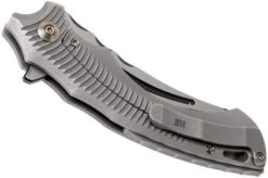 WE Knife 713C Sea Monster Gray Handle, Two Tone Blade Pocket Knife -We Knife WK713C 04 we knife wk713c 04 1