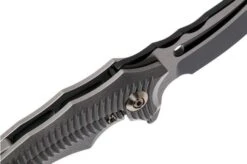 WE Knife 713C Sea Monster Gray Handle, Two Tone Blade Pocket Knife -We Knife WK713C 06 we knife wk713c 06