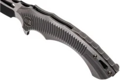 WE Knife 713C Sea Monster Gray Handle, Two Tone Blade Pocket Knife -We Knife WK713C 07 we knife wk713c 07