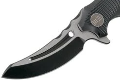 WE Knife 713D Sea Monster Black Handle, Two Tone Blade Pocket Knife -We Knife WK713D 03 we knife wk713d 03