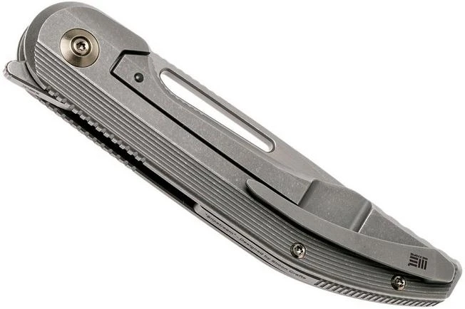 WE Knife Slipstream WK714A Pocket Knife, Grey, Stonewashed Blade 6 WE Knife Slipstream WK714A Pocket Knife, Grey, Stonewashed Blade - Image 4