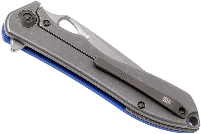 WE Knife 715D Ignition, Blue G10, Stonewashed Blade, Pocket Knife 6 WE Knife 715D Ignition, Blue G10, Stonewashed Blade, Pocket Knife - Image 4