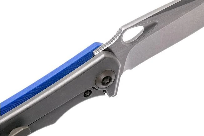 WE Knife 715D Ignition, Blue G10, Stonewashed Blade, Pocket Knife 8 WE Knife 715D Ignition, Blue G10, Stonewashed Blade, Pocket Knife - Image 6