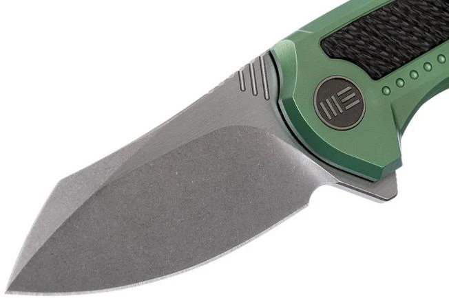 WE Knife 717F Valiant Green Ti, Carbon Fibre, Stonewashed, Pocket Knife 5 WE Knife 717F Valiant Green Ti, Carbon Fibre, Stonewashed, Pocket Knife - Image 3