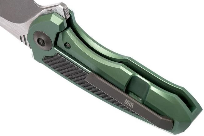 WE Knife 717F Valiant Green Ti, Carbon Fibre, Stonewashed, Pocket Knife 7 WE Knife 717F Valiant Green Ti, Carbon Fibre, Stonewashed, Pocket Knife - Image 5