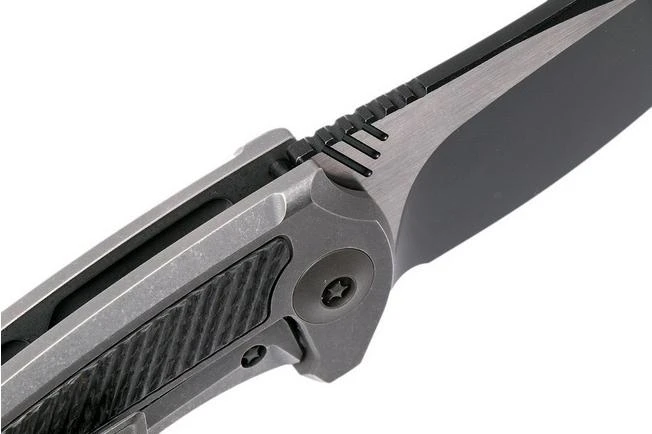 WE Knife 717G Valiant Grey Ti, Carbon Fibre, Two Tone Blade, Pocket Knife 7 WE Knife 717G Valiant Grey Ti, Carbon Fibre, Two Tone Blade, Pocket Knife - Image 5