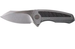 WE Knife 717H Valiant Grey Ti, Carbon Fibre, Stonewashed Blade, Pocket Knife