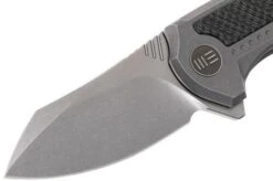 WE Knife 717H Valiant Grey Ti, Carbon Fibre, Stonewashed Blade, Pocket Knife -We Knife WK717H 03 we knife wk717h 03 1