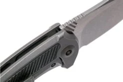 WE Knife 717H Valiant Grey Ti, Carbon Fibre, Stonewashed Blade, Pocket Knife -We Knife WK717H 06 we knife wk717h 06 1