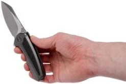 WE Knife 717H Valiant Grey Ti, Carbon Fibre, Stonewashed Blade, Pocket Knife -We Knife WK717H 08 we knife wk717h 08 1