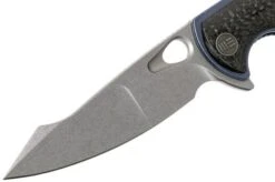 WE Knife Yucha 810A Pocket Knife, Blue Ti With Carbon Fibre Inlays -We Knife WK810A 03 we knife