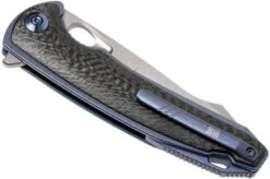 WE Knife Yucha 810A Pocket Knife, Blue Ti With Carbon Fibre Inlays -We Knife WK810A 04 we knife