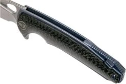 WE Knife Yucha 810A Pocket Knife, Blue Ti With Carbon Fibre Inlays -We Knife WK810A 07 we knife