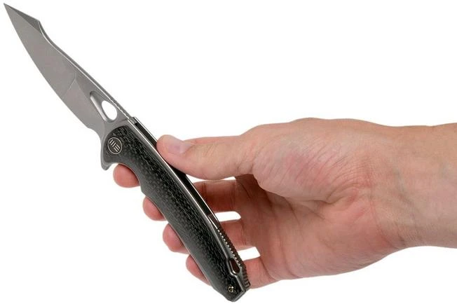 WE Knife Yucha 810E Pocket Knife, Grey Ti With Carbon Fibre Inlays 10 WE Knife Yucha 810E Pocket Knife, Grey Ti With Carbon Fibre Inlays - Image 8