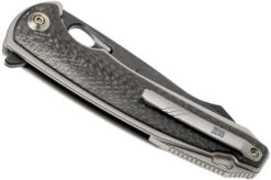 WE Knife Yucha 810F Pocket Knife, Black Blade, Grey Ti With Carbon Fibre Inlays 14 WE Knife Yucha 810F Pocket Knife, Black Blade, Grey Ti With Carbon Fibre Inlays -We Knife WK810F 04 we knife