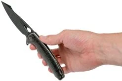 WE Knife Yucha 810F Pocket Knife, Black Blade, Grey Ti With Carbon Fibre Inlays 18 WE Knife Yucha 810F Pocket Knife, Black Blade, Grey Ti With Carbon Fibre Inlays -We Knife WK810F 08 we knife