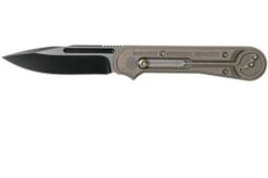 WE Knife Double Helix 815A Pocket Knife, Bronze Handle, Black Blade