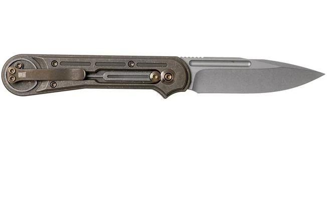 WE Knife Double Helix 815B Pocket Knife, Bronze Handle, Stonewashed Blade 4 WE Knife Double Helix 815B Pocket Knife, Bronze Handle, Stonewashed Blade - Image 2