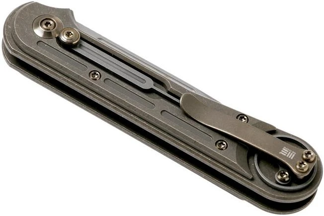 WE Knife Double Helix 815B Pocket Knife, Bronze Handle, Stonewashed Blade 6 WE Knife Double Helix 815B Pocket Knife, Bronze Handle, Stonewashed Blade - Image 4