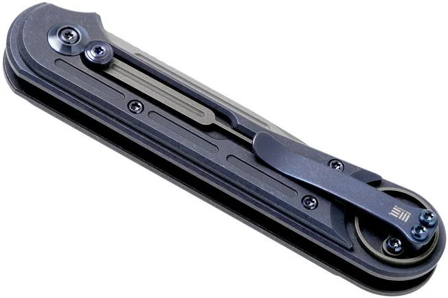 WE Knife Double Helix 815D Pocket Knife, Blue Handle, Stonewashed Blade 6 WE Knife Double Helix 815D Pocket Knife, Blue Handle, Stonewashed Blade - Image 4