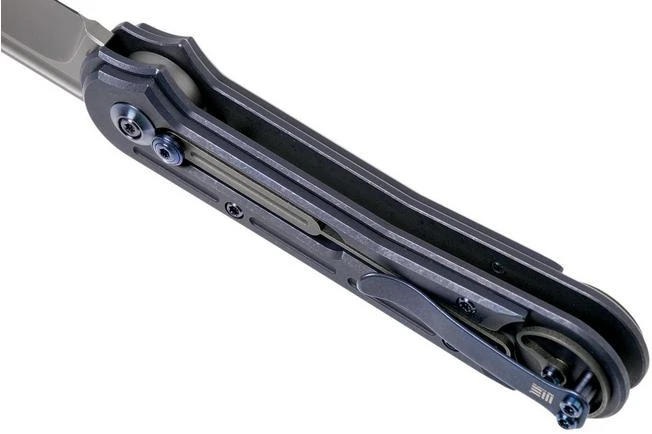 WE Knife Double Helix 815D Pocket Knife, Blue Handle, Stonewashed Blade 7 WE Knife Double Helix 815D Pocket Knife, Blue Handle, Stonewashed Blade - Image 5