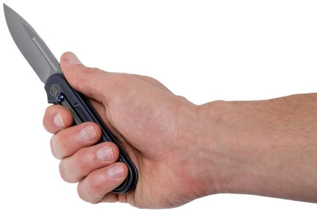 WE Knife Double Helix 815D Pocket Knife, Blue Handle, Stonewashed Blade 10 WE Knife Double Helix 815D Pocket Knife, Blue Handle, Stonewashed Blade - Image 8