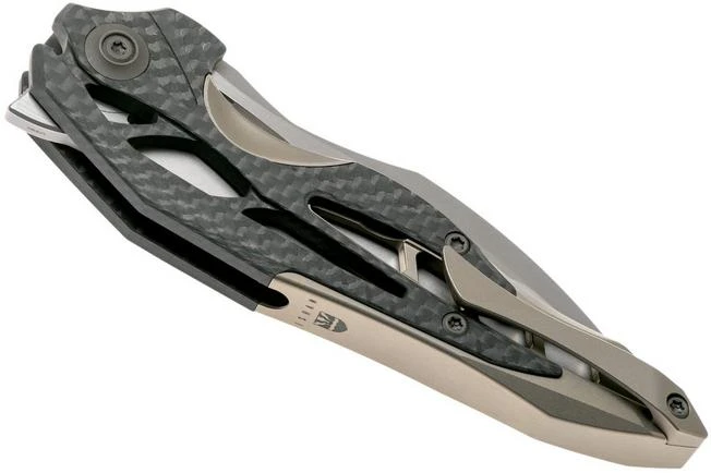 WE Knife Arrakis 906CF-A Pocket Knife, Satin, Champagne, Elijah Isham Design 6 WE Knife Arrakis 906CF-A Pocket Knife, Satin, Champagne, Elijah Isham Design - Image 4