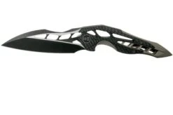 WE Knife Arrakis 906CF-B Pocket Knife, Black, Champagne, Elijah Isham Design