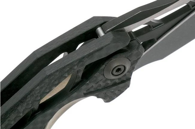 WE Knife Arrakis 906CF-B Pocket Knife, Black, Champagne, Elijah Isham Design 8 WE Knife Arrakis 906CF-B Pocket Knife, Black, Champagne, Elijah Isham Design - Image 6