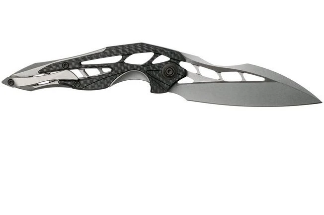 WE Knife Arrakis 906CF-C Pocket Knife, Satin, Gray, Elijah Isham Design 4 WE Knife Arrakis 906CF-C Pocket Knife, Satin, Gray, Elijah Isham Design - Image 2