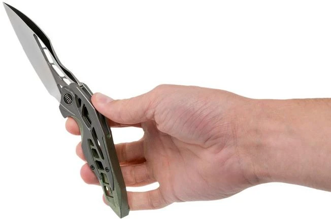 WE Knife Arrakis 906D Pocket Knife, Grey Green Satin, Elijah Isham Design 10 WE Knife Arrakis 906D Pocket Knife, Grey Green Satin, Elijah Isham Design - Image 8