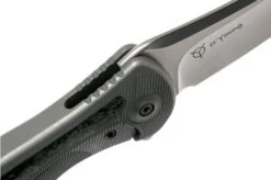 WE Knife 912CF-A Synergy2 Shredded Carbon Fibre Pocket Knife, Jim O’Young Design -We Knife WK912CF A 06 we knife 1