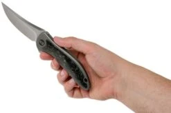 WE Knife 912CF-A Synergy2 Shredded Carbon Fibre Pocket Knife, Jim O’Young Design -We Knife WK912CF A 08 we knife 1