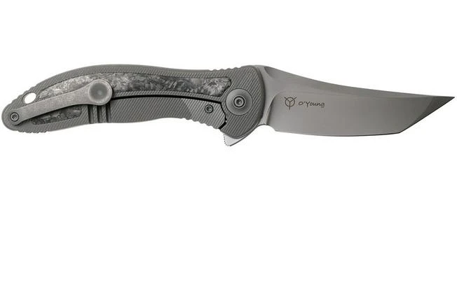 WE Knife 912CF-B Synergy2 Shredded Carbon Fibre Tanto Pocket Knife, Jim O’Young Design 4 WE Knife 912CF-B Synergy2 Shredded Carbon Fibre Tanto Pocket Knife, Jim O’Young Design - Image 2