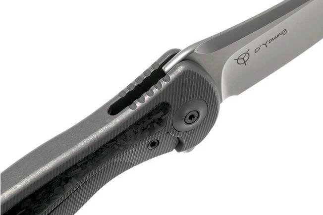 WE Knife 912CF-B Synergy2 Shredded Carbon Fibre Tanto Pocket Knife, Jim O’Young Design 8 WE Knife 912CF-B Synergy2 Shredded Carbon Fibre Tanto Pocket Knife, Jim O’Young Design - Image 6