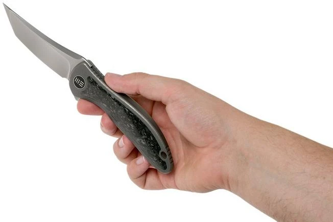 WE Knife 912CF-B Synergy2 Shredded Carbon Fibre Tanto Pocket Knife, Jim O’Young Design 10 WE Knife 912CF-B Synergy2 Shredded Carbon Fibre Tanto Pocket Knife, Jim O’Young Design - Image 8
