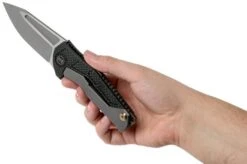 WE Knife 915A Sugga Grey Satin Pocket Knife, Mikkel Willumsen Design -We Knife WK915A 08 we knife