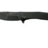 WE Knife Scoppio 923D Black, Blackwashed Pocket Knife, Toni Tietzel Design
