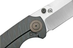 WE Knife Thug XL, WKWE20028D-2, Tiger Stripe Titanium, Satin CPM-20CV Pocket Knife -We Knife WKWE20028D 2 05 weknife 1