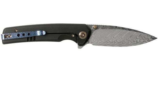 WE Knife Subjugator WE21014C-DS1 Damasteel, Black Titanium Pocket Knife 4 WE Knife Subjugator WE21014C-DS1 Damasteel, Black Titanium Pocket Knife - Image 2