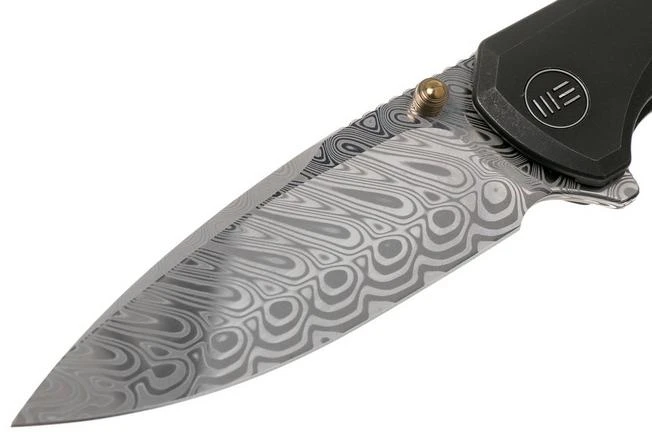 WE Knife Subjugator WE21014C-DS1 Damasteel, Black Titanium Pocket Knife 5 WE Knife Subjugator WE21014C-DS1 Damasteel, Black Titanium Pocket Knife - Image 3