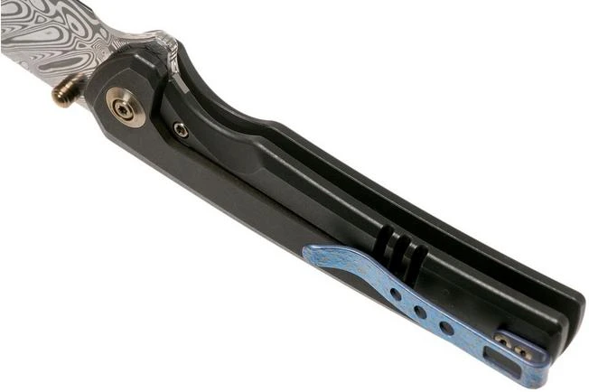 WE Knife Subjugator WE21014C-DS1 Damasteel, Black Titanium Pocket Knife 7 WE Knife Subjugator WE21014C-DS1 Damasteel, Black Titanium Pocket Knife - Image 5