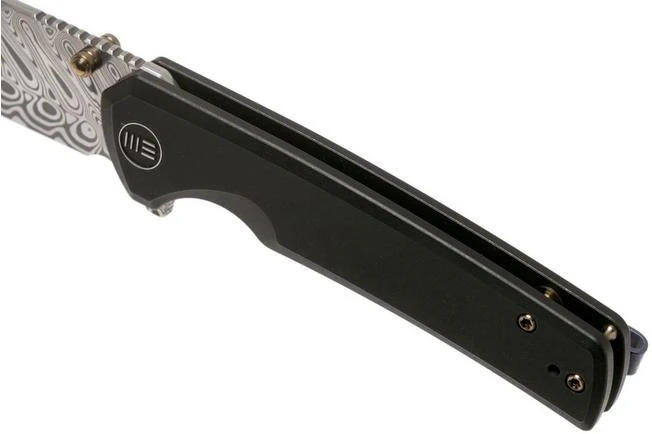 WE Knife Subjugator WE21014C-DS1 Damasteel, Black Titanium Pocket Knife 9 WE Knife Subjugator WE21014C-DS1 Damasteel, Black Titanium Pocket Knife - Image 7