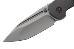 WE Knife Trogon WE22002-1, CPM 20CV Bead Blasted Grey Titanium, Pocket Knife -We Knife WKWE22002 1 03 weknife