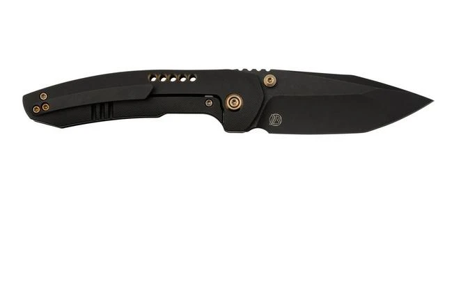 WE Knife Trogon WE22002B-2 Black Titanium, Black Stonewashed CPM 20CV Pocket Knife 4 WE Knife Trogon WE22002B-2 Black Titanium, Black Stonewashed CPM 20CV Pocket Knife - Image 2