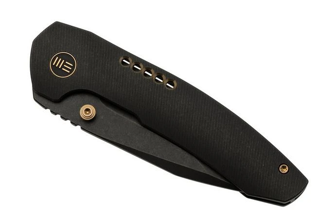 WE Knife Trogon WE22002B-2 Black Titanium, Black Stonewashed CPM 20CV Pocket Knife 8 WE Knife Trogon WE22002B-2 Black Titanium, Black Stonewashed CPM 20CV Pocket Knife - Image 6