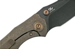 WE Knife High-Fin, WE22005-2, Bronze Titanium, Black CPM-20CV Pocket Knife 12 WE Knife High-Fin, WE22005-2, Bronze Titanium, Black CPM-20CV Pocket Knife -We Knife WKWE22005 2 05 weknife