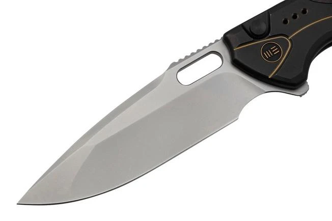 WE Knife Exciton Black Titanium Silver Twill Carbon Fiber, Bead Blasted CPM 20CV WE22038A-1 Limited Edition Pocket Knife 5 WE Knife Exciton Black Titanium Silver Twill Carbon Fiber, Bead Blasted CPM 20CV WE22038A-1 Limited Edition Pocket Knife - Image 3