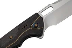 WE Knife Exciton Black Titanium Silver Twill Carbon Fiber, Bead Blasted CPM 20CV WE22038A-1 Limited Edition Pocket Knife 13 WE Knife Exciton Black Titanium Silver Twill Carbon Fiber, Bead Blasted CPM 20CV WE22038A-1 Limited Edition Pocket Knife -We Knife WKWE22038A 1 05 weknife