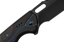 WE Knife Exciton Black Titanium Twill Carbon Fiber, Black Stonewashed CPM 20CV WE22038A-2 Limited Edition Pocket Knife 13 WE Knife Exciton Black Titanium Twill Carbon Fiber, Black Stonewashed CPM 20CV WE22038A-2 Limited Edition Pocket Knife -We Knife WKWE22038A 2 05 weknife